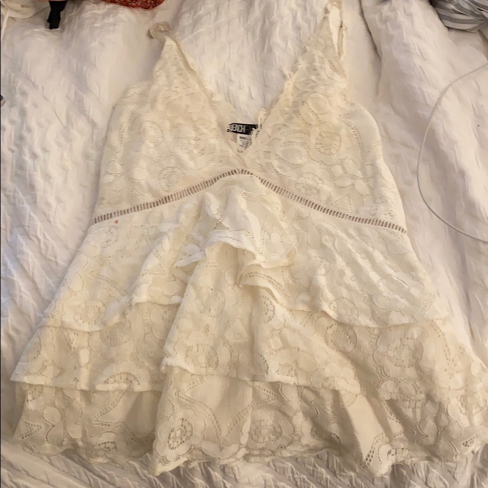 Beach Riot White Lace dress